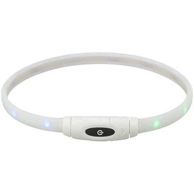 Trixie Light Up Dog Collar USB Silicone Rechargeable Multi-Colored-0