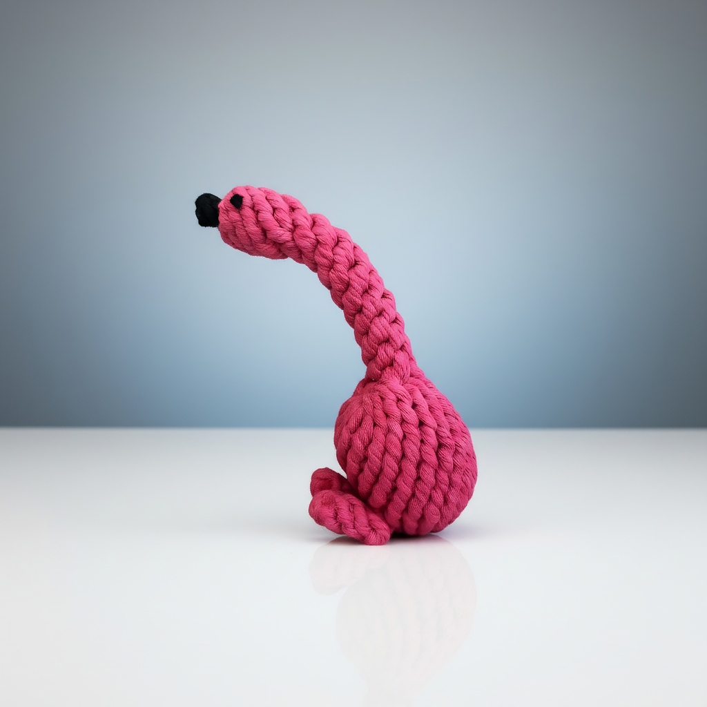 Flamingo Rope Dog Toy-1
