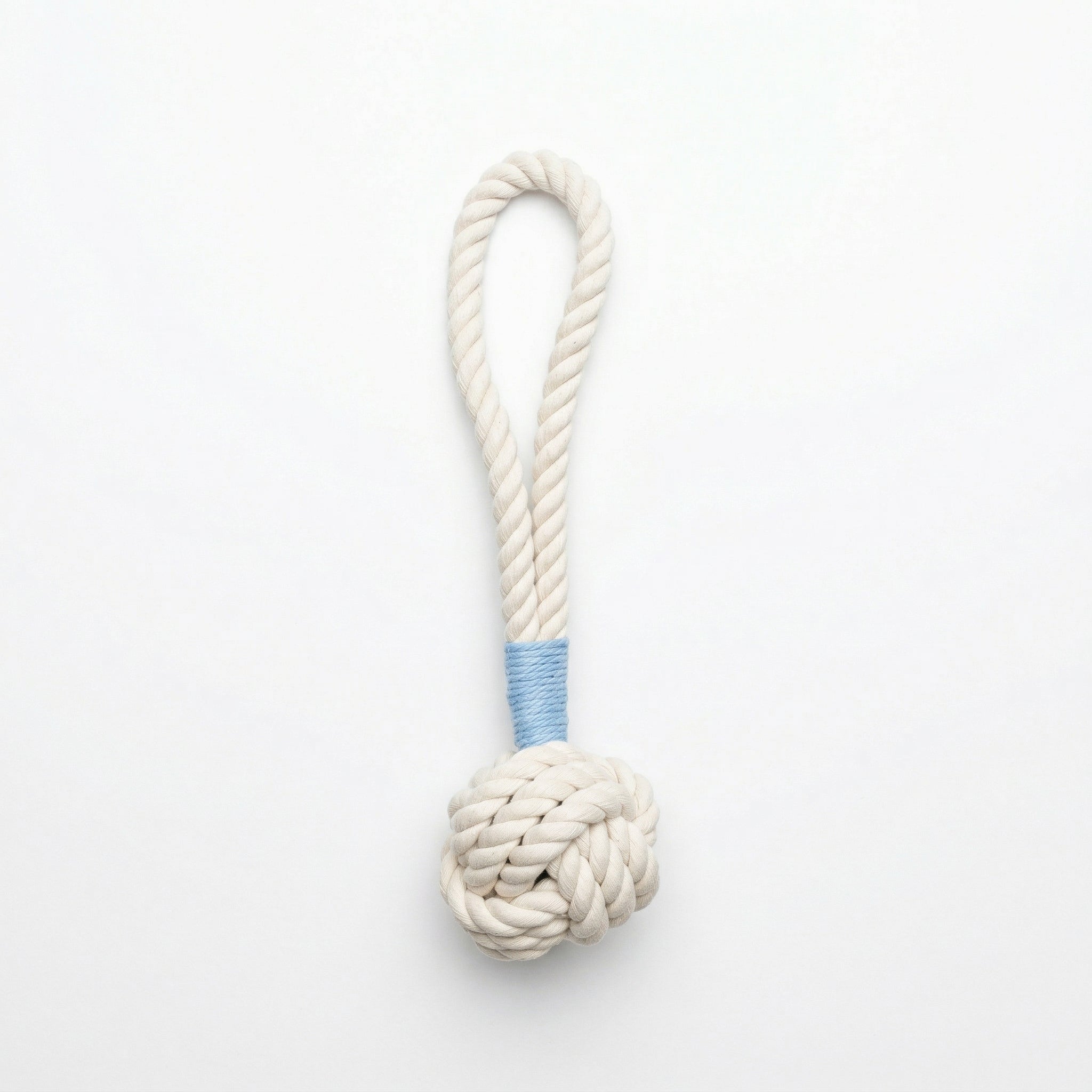 Natural White Tug Rope Toy | Handcrafted-3