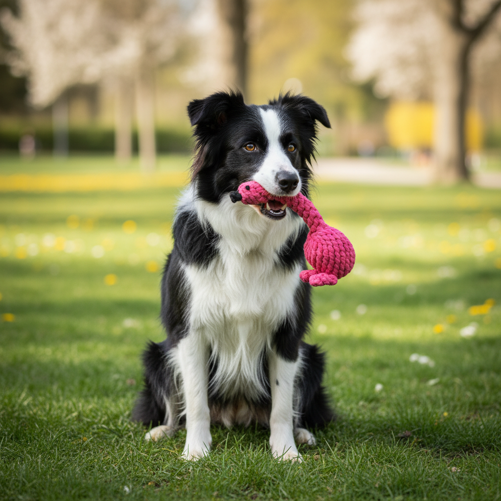 Flamingo Rope Dog Toy-3