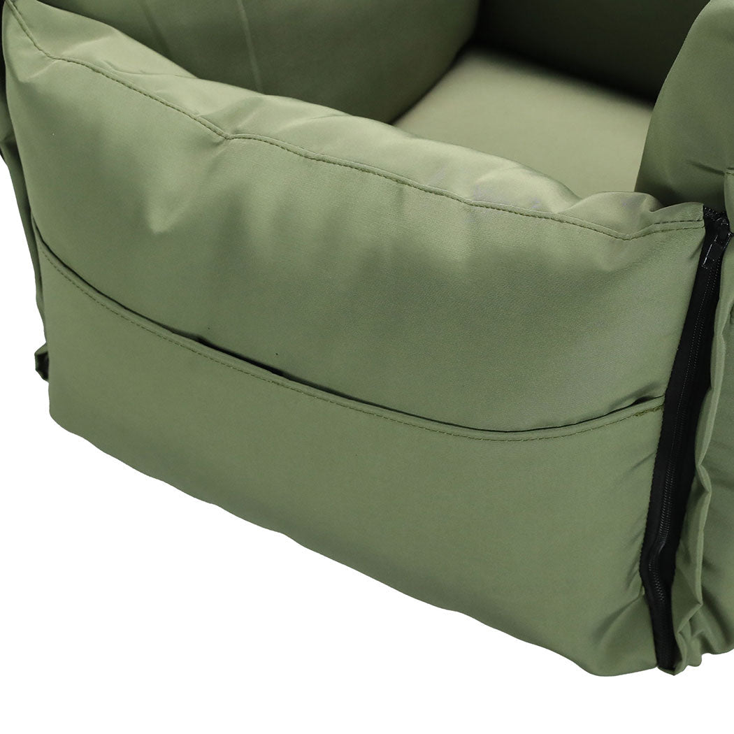 PaWz Dog Car Seat Booster Belt Green-3