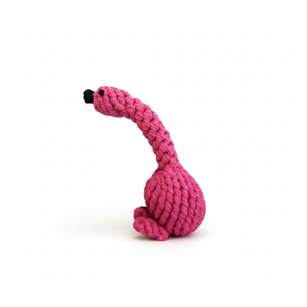 Flamingo Rope Dog Toy-0